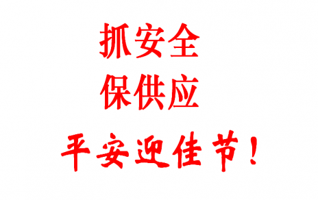 查隱患 促安全 保供應 賀新春！