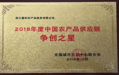 喜報：熱烈祝賀我公司在第三屆中國農(nóng)產(chǎn)品供應(yīng)鏈大會上喜獲七項重要榮譽！